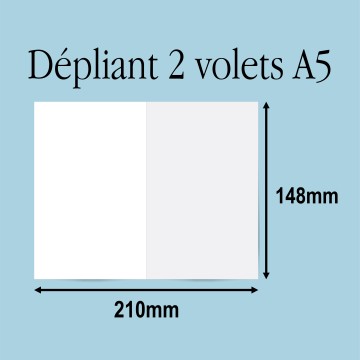 Depliant A5 2 Volets Papier 170g